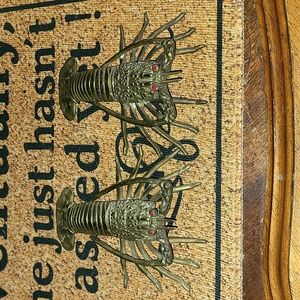 Vintage Brass Lobsters